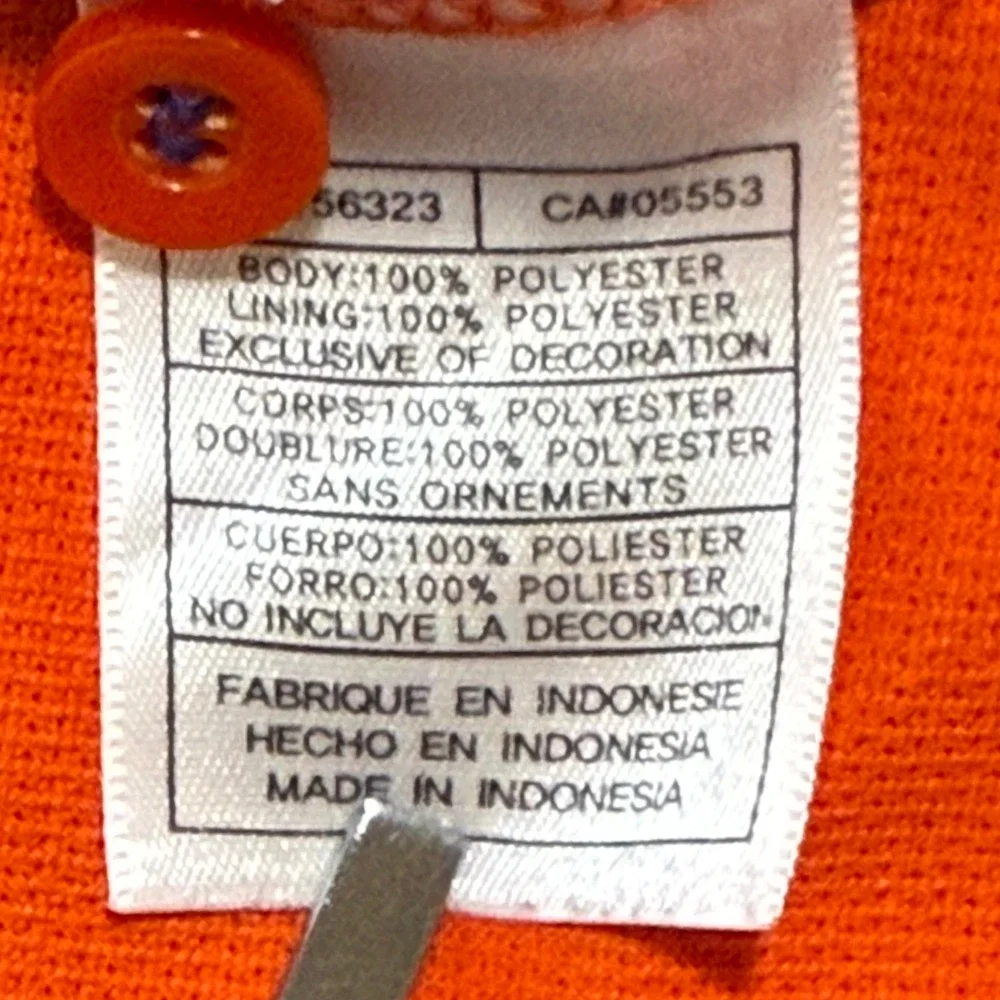 Clemson Tigers Nike Polo Shirt Men's XL‎ Orange Dri-Fit Team Golf Football NCAA